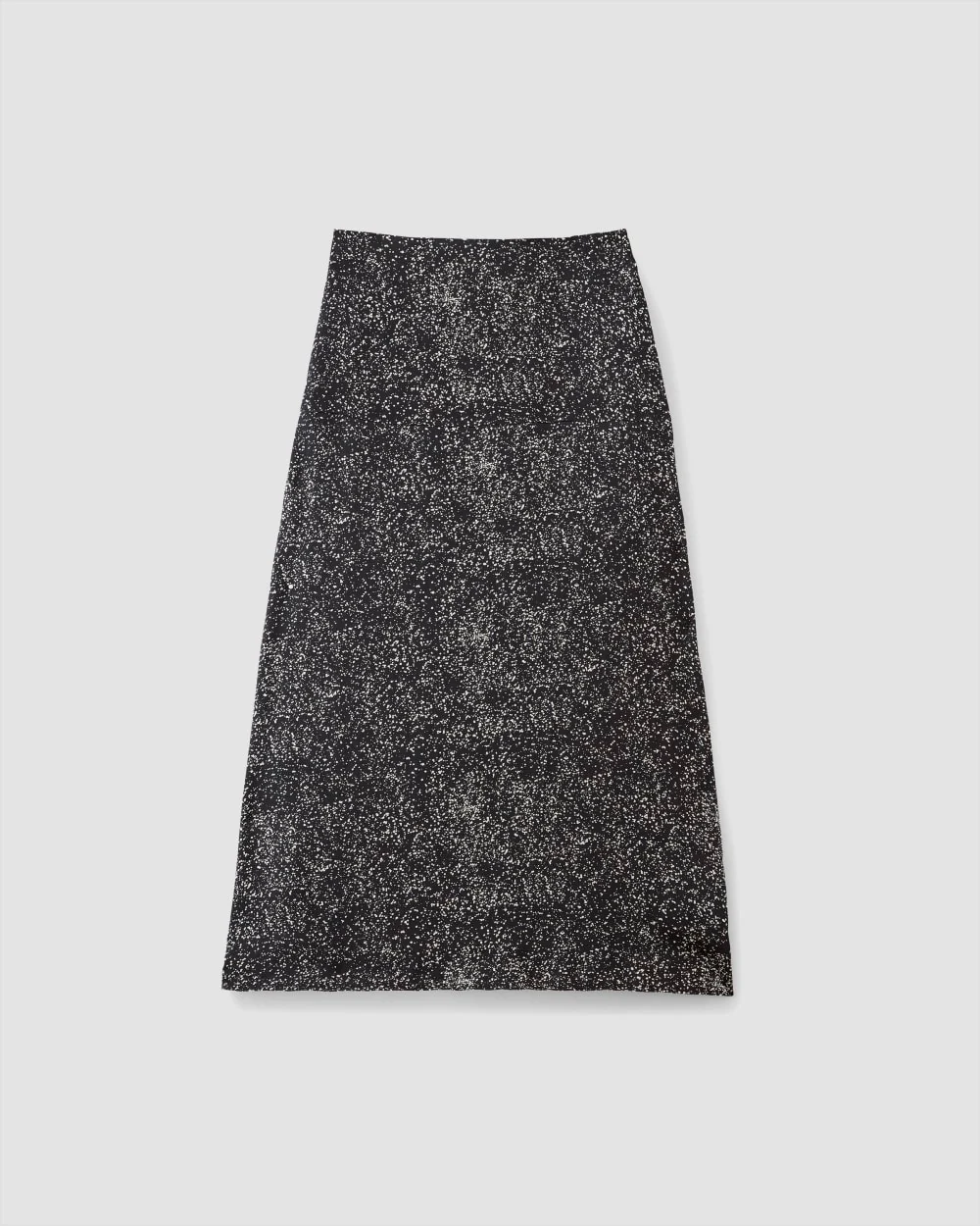 The Hammered Satin Slip Skirt | Black Moonsplatter
