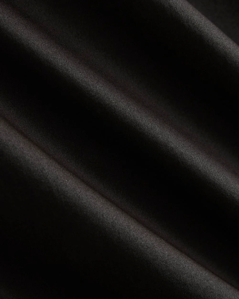 Thin Strap Cami in Silk Charmeuse | Black