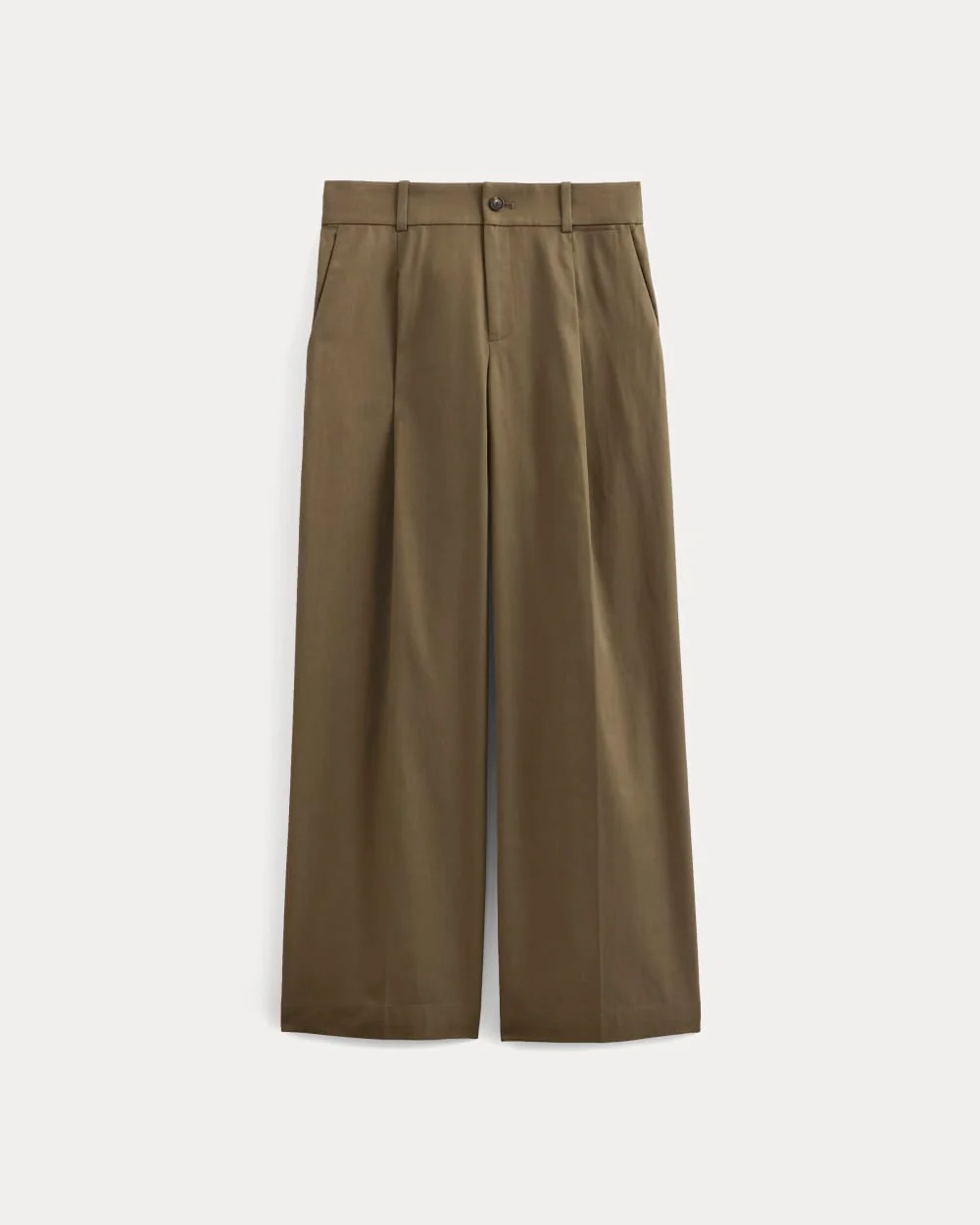 Wide-Leg Trouser in Buttersmooth | Deep Taupe | 30 Inseam