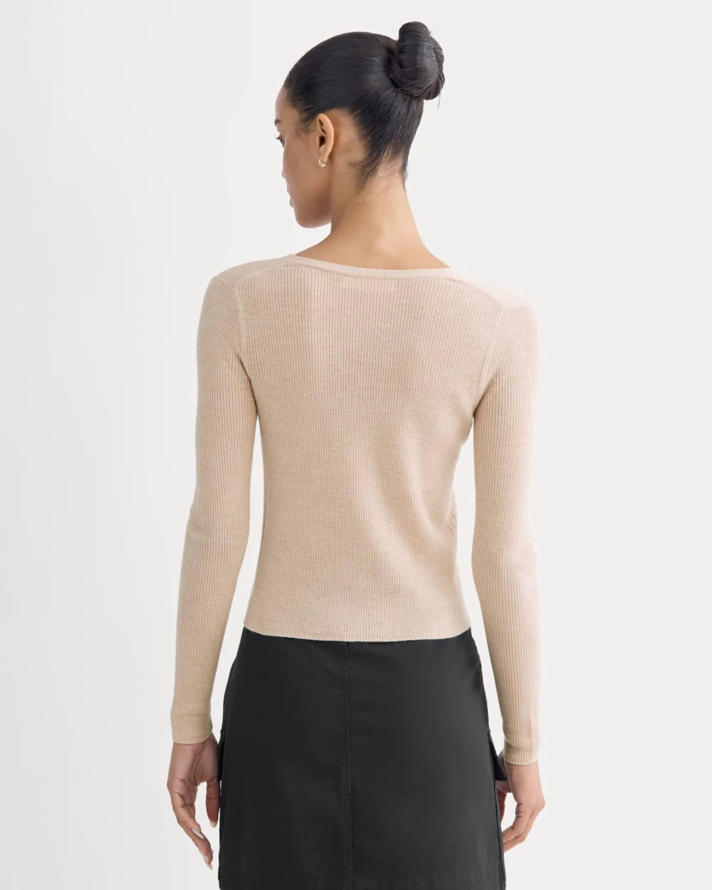 The Cardigan in Ultrasoft Merino | Pale Blush