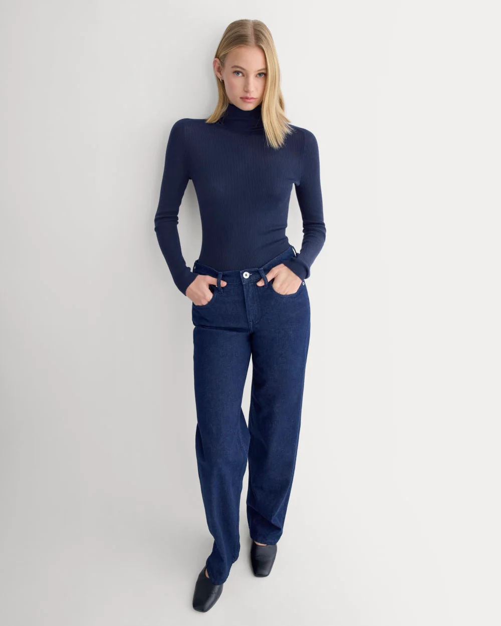 The Turtleneck in Ultrasoft Merino | Rich Navy