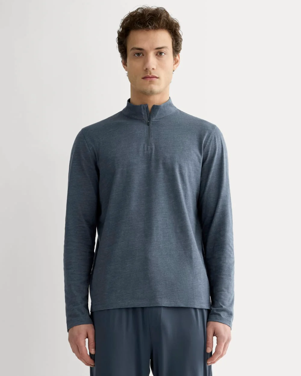 The Rec Quarter-Zip | Heathered Navy
