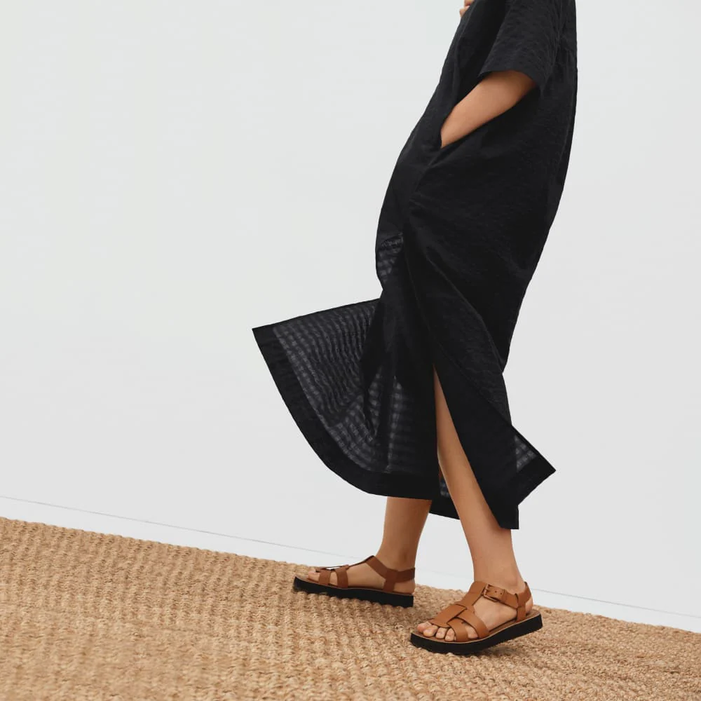 The Caftan Dress | Black Check