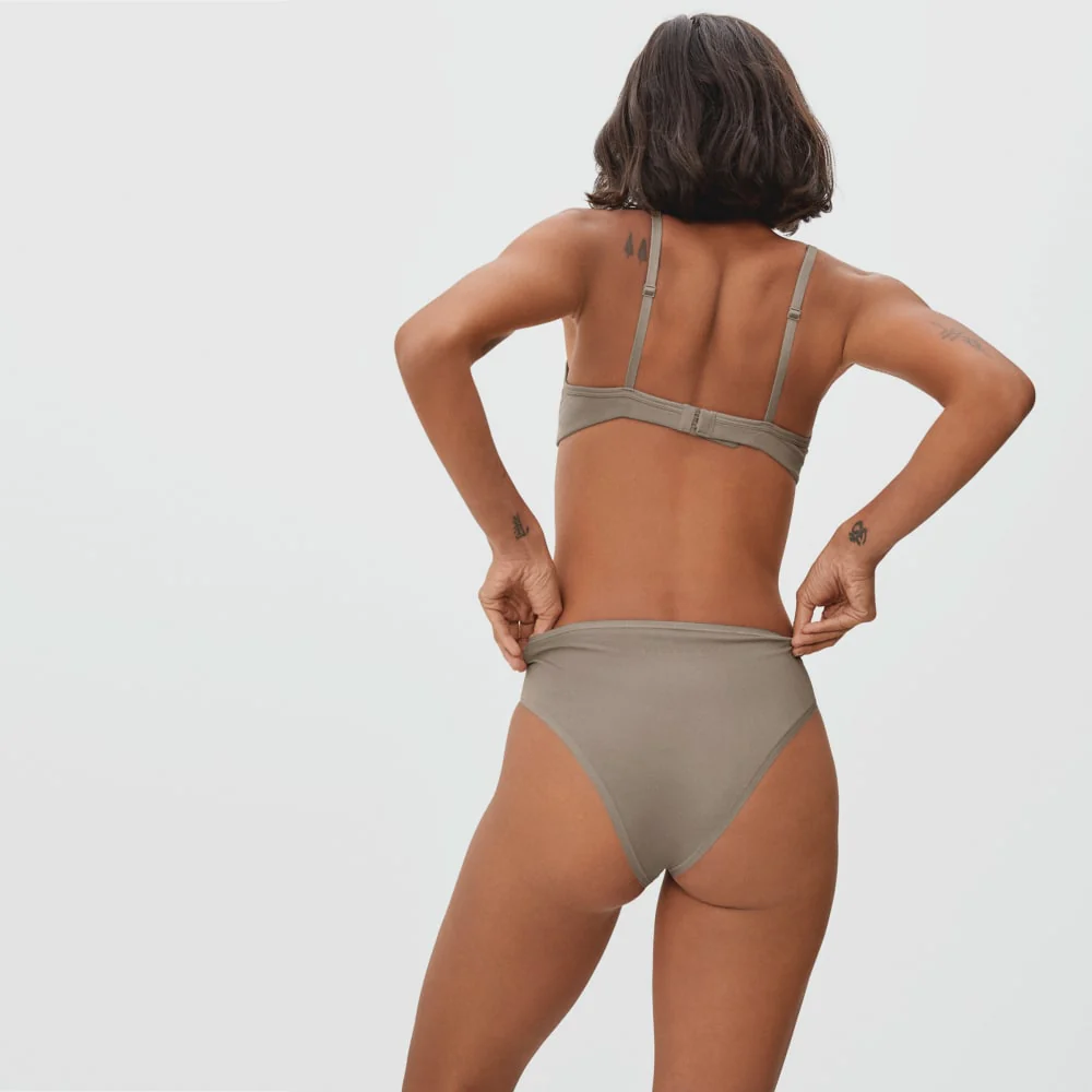 The Cotton High-Rise Bikini | Burnt Sugar