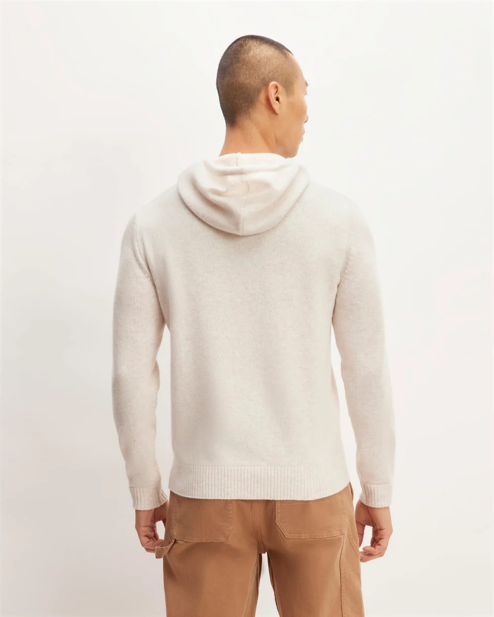The Felted Merino Hoodie | Heathered Oat