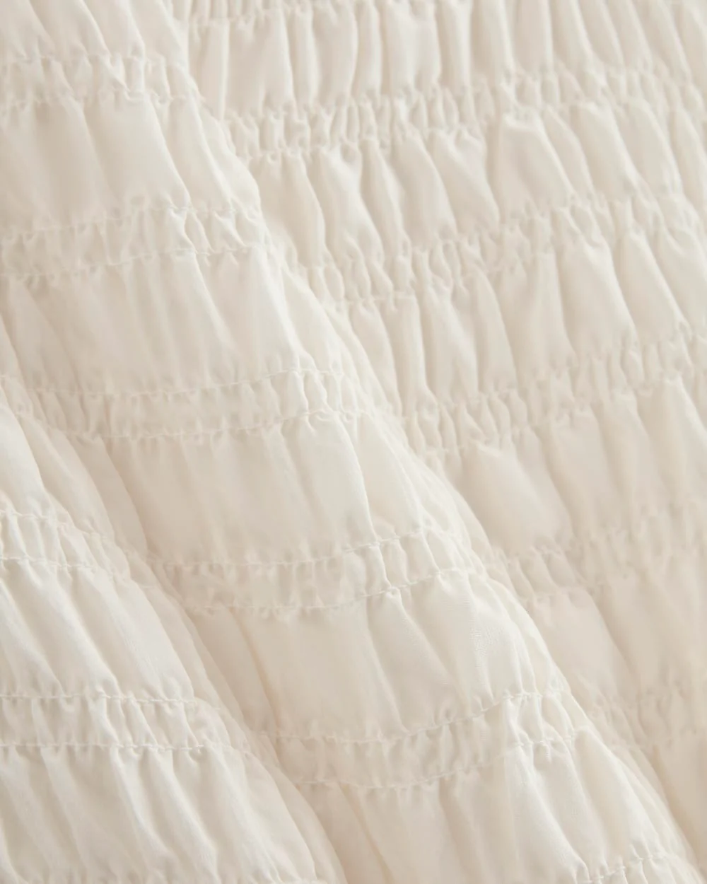 The Smocked Column Dress | Bone