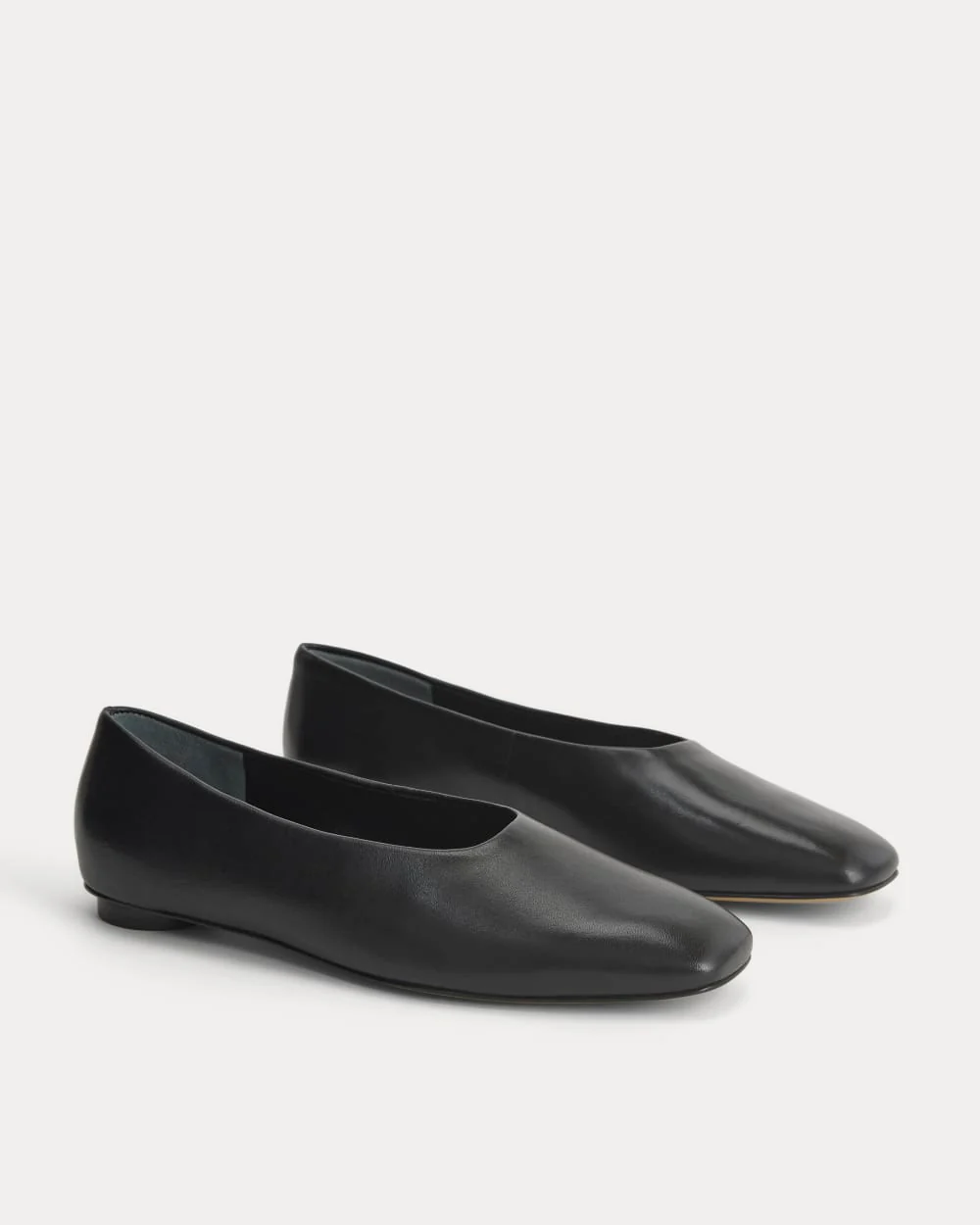 Gallery Square-Toe Flat | Black
