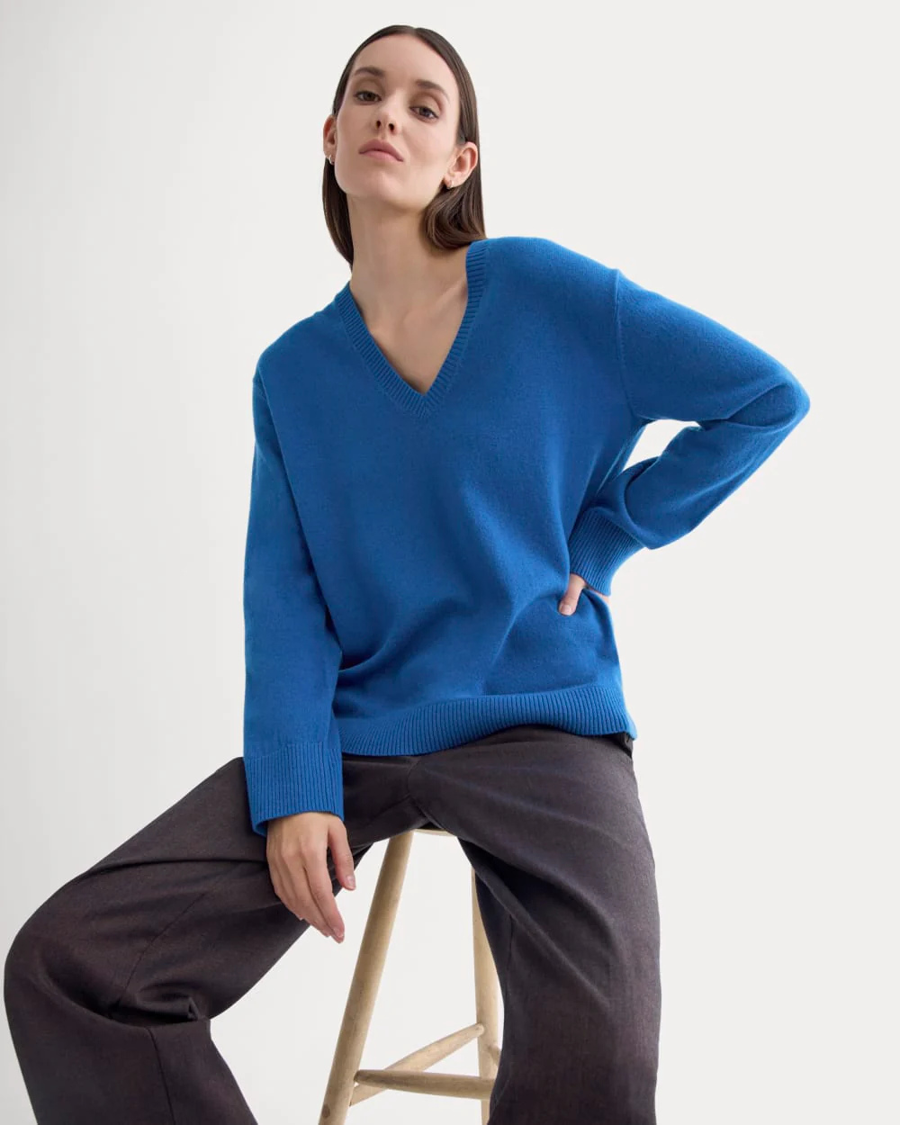 The Classic V in Cashmere | Classic Blue