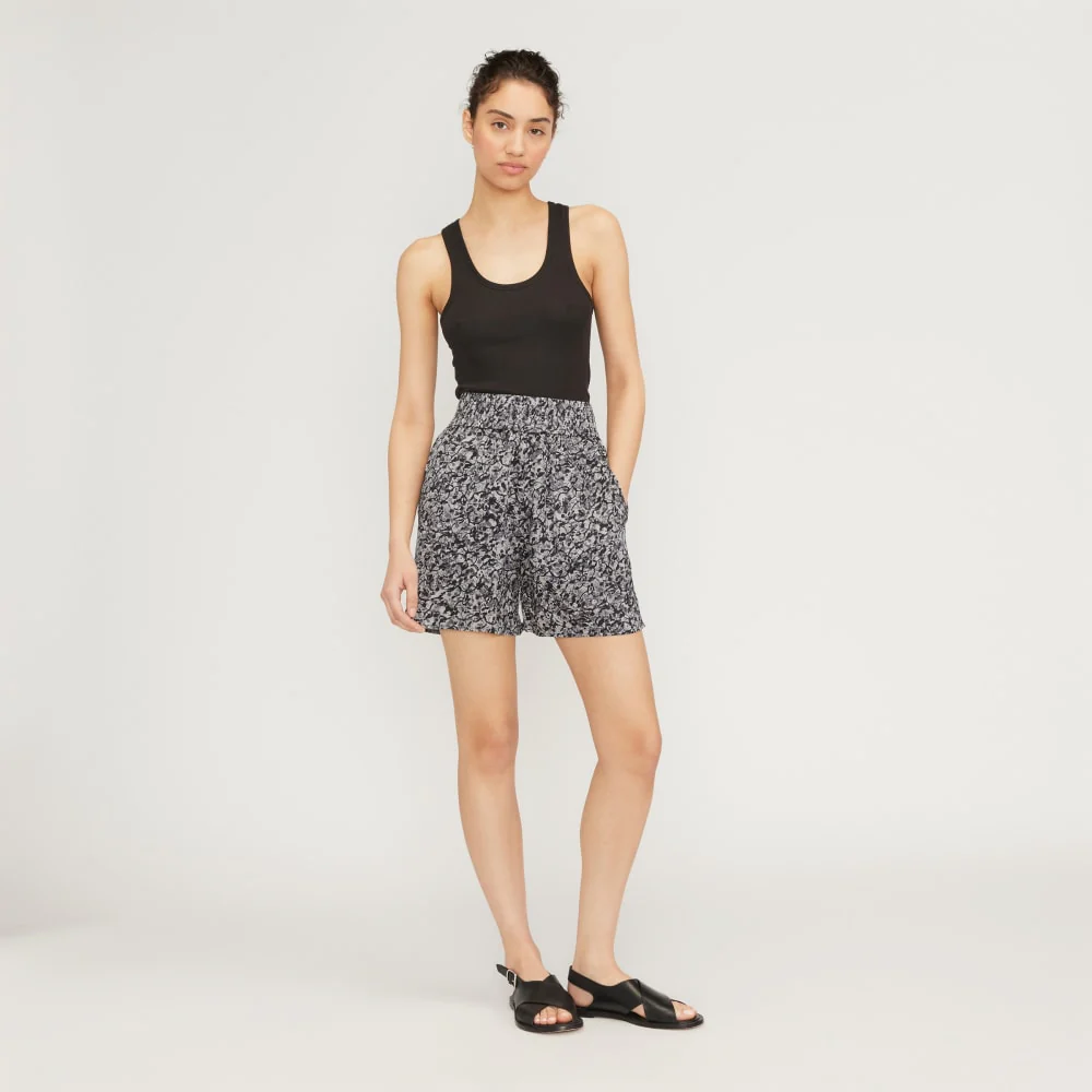 The Satin Pull-On Short | Splatter