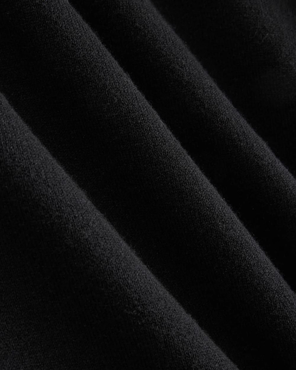 Luxe Merino Double-Knit Sweater |  Black