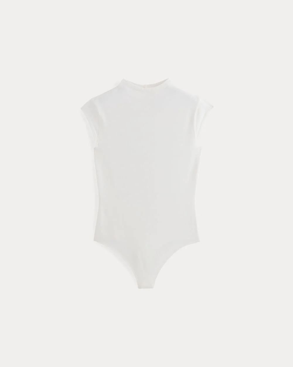 The Form Funnel-Neck Bodysuit | White