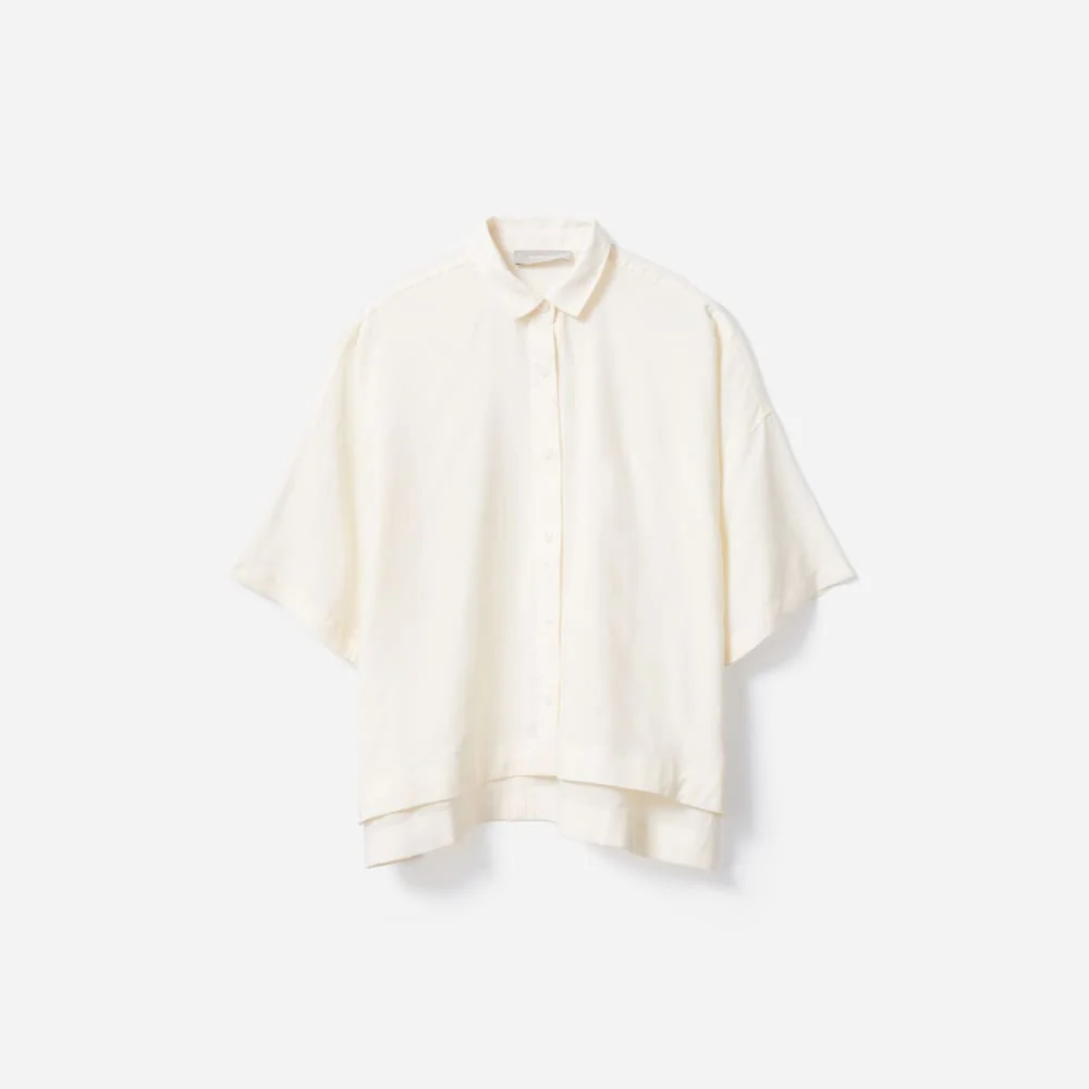 The Drapey Square Shirt | Bone