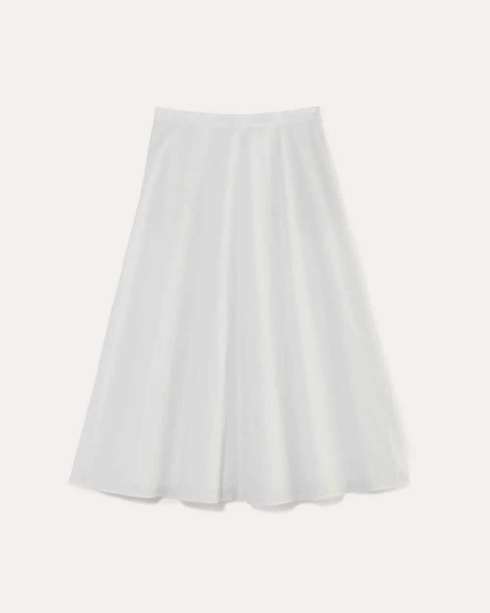The Midi Skirt in Ultrasoft Cotton | White