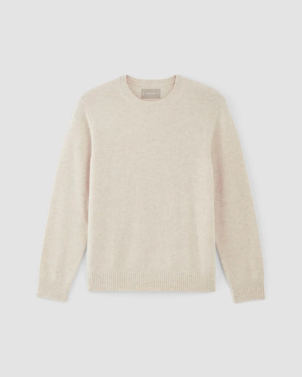 The Premium Merino Crew Neck Sweater | Heathered Oat