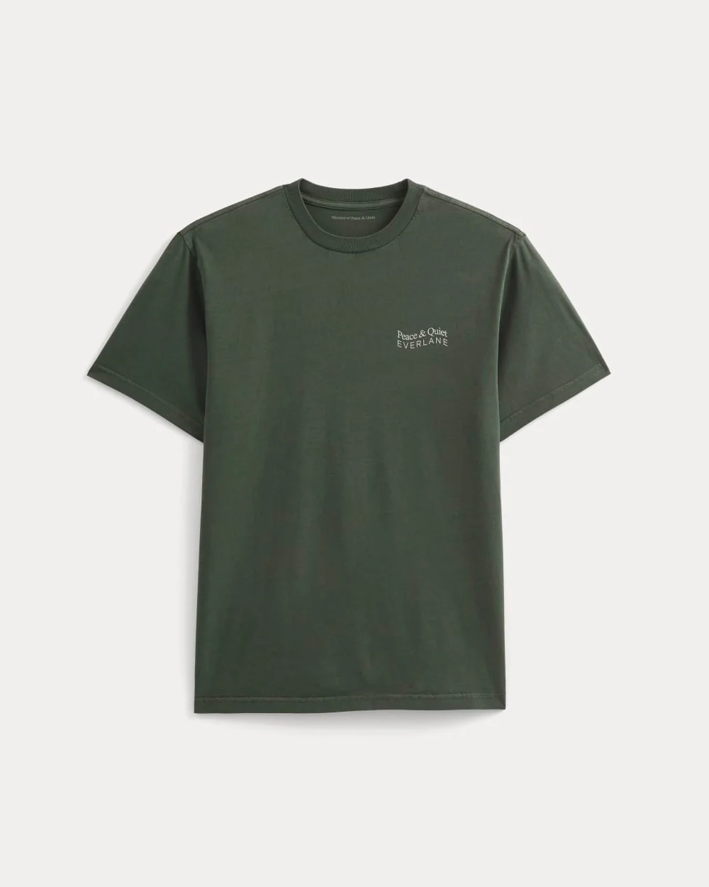 Everlane x Peace & Quiet Graphic Logo Tee | Pine