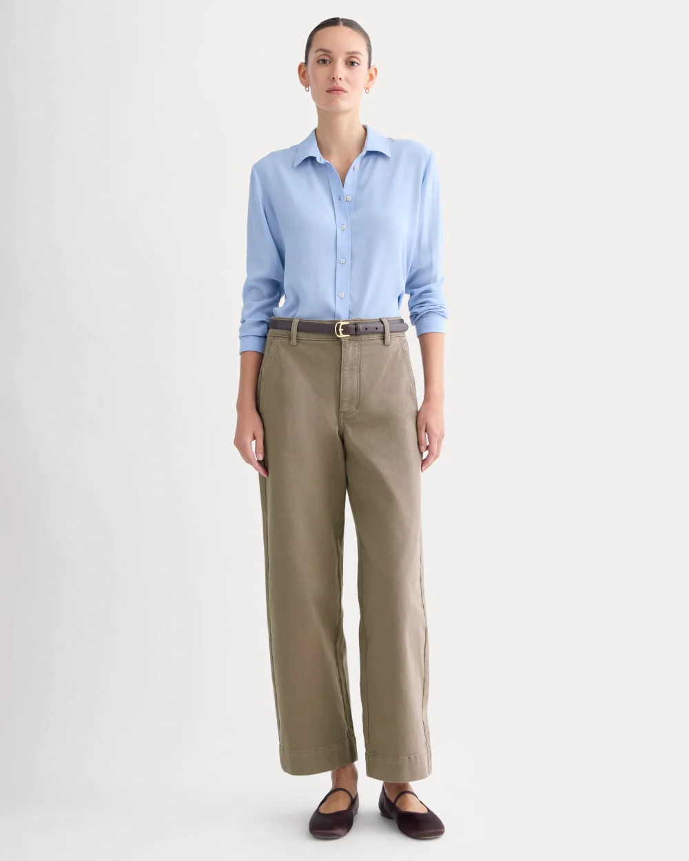 The Utility Wide-Leg Pant | Taupe