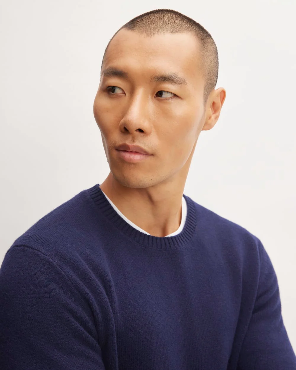 The Premium Merino Crew Neck Sweater | Deep Navy