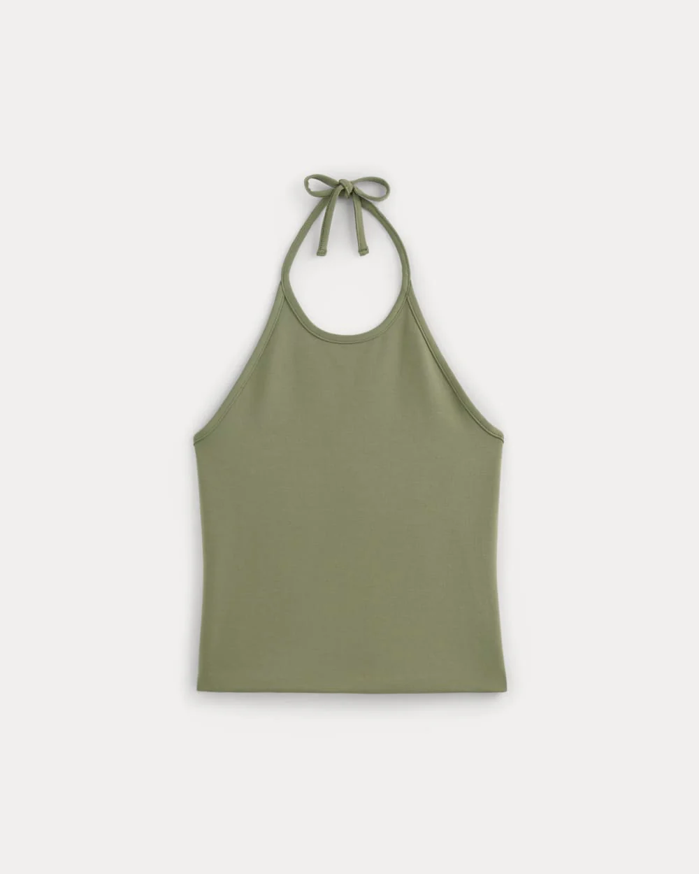 The Form Halter Top | Lichen Green