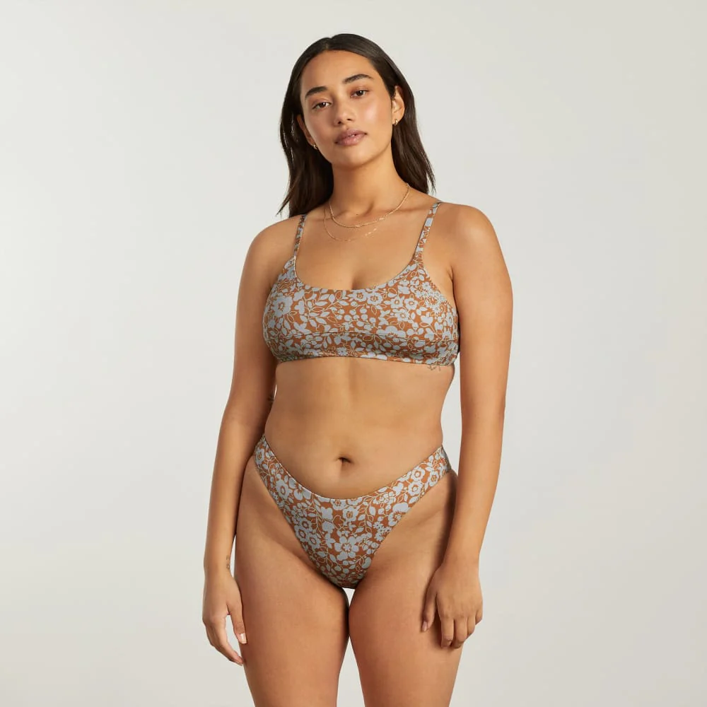 The Thigh-High Bikini Bottom | Honey Floral