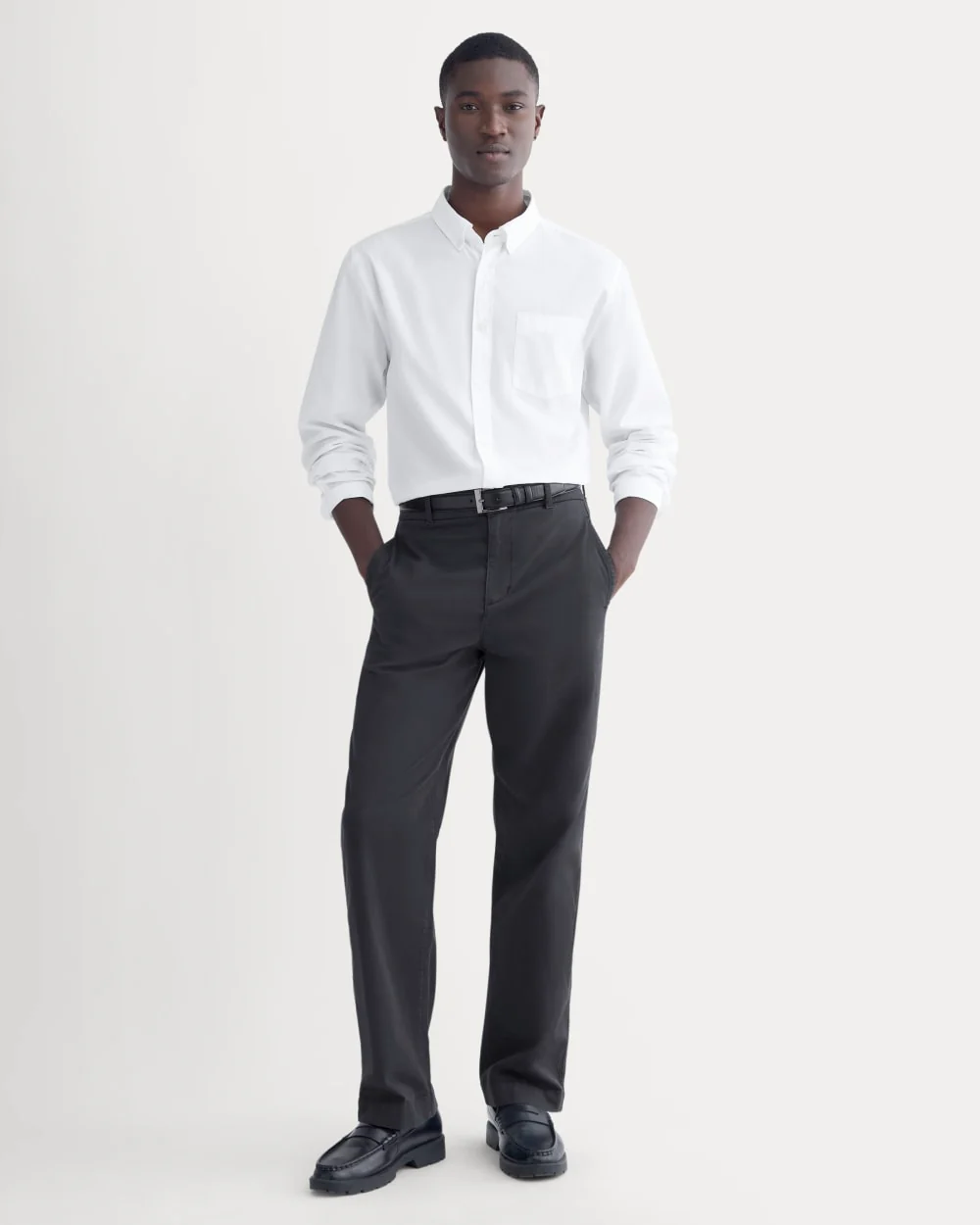 Washed Poplin Shirt | White