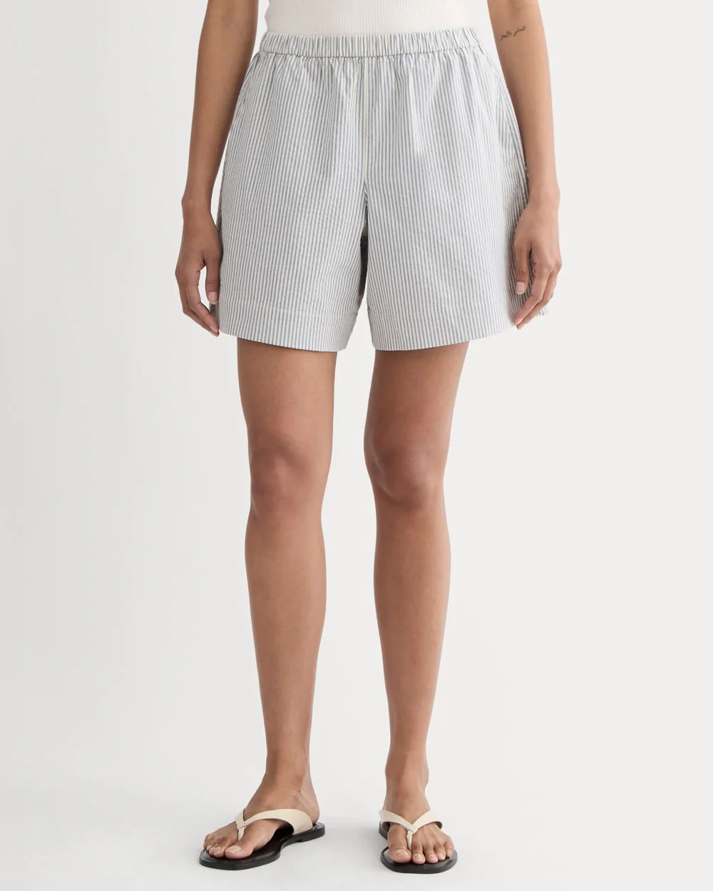 The Seersucker Pull-On Short | Dutch Blue / Natural