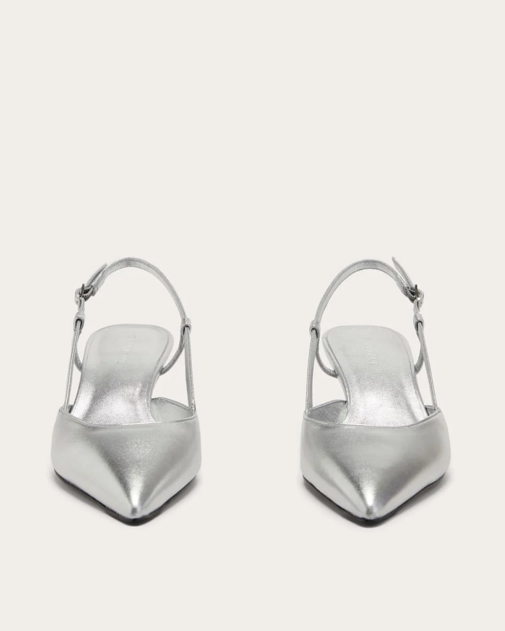 The Studio Slingback Heel | Silver
