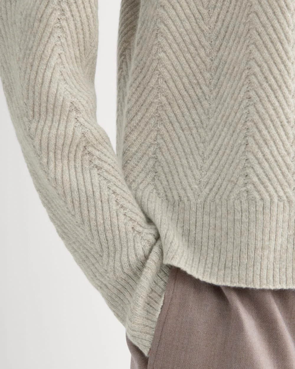Cashmere Herringbone Sweater | Canvas