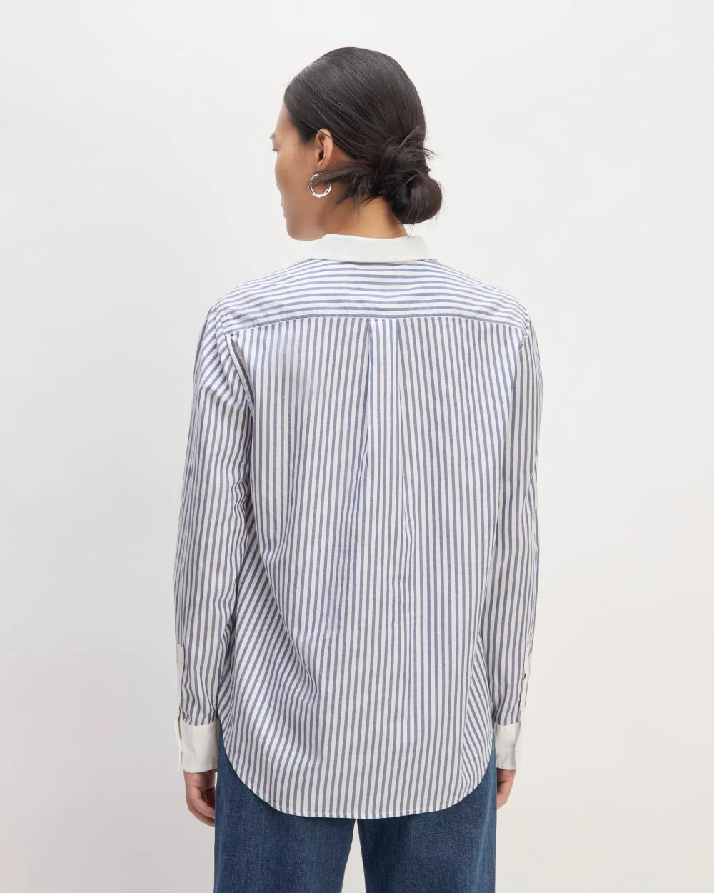 The Must-Have Shirt in Silky Cotton | Mariner Blue / White
