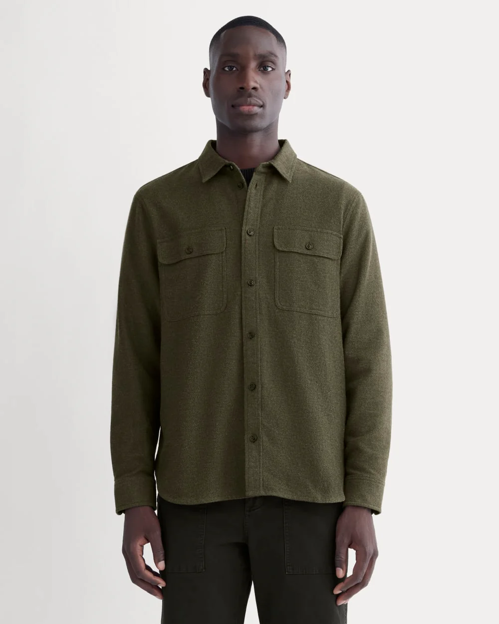 The Heavyweight Overshirt | Uniform | Heathered Green
