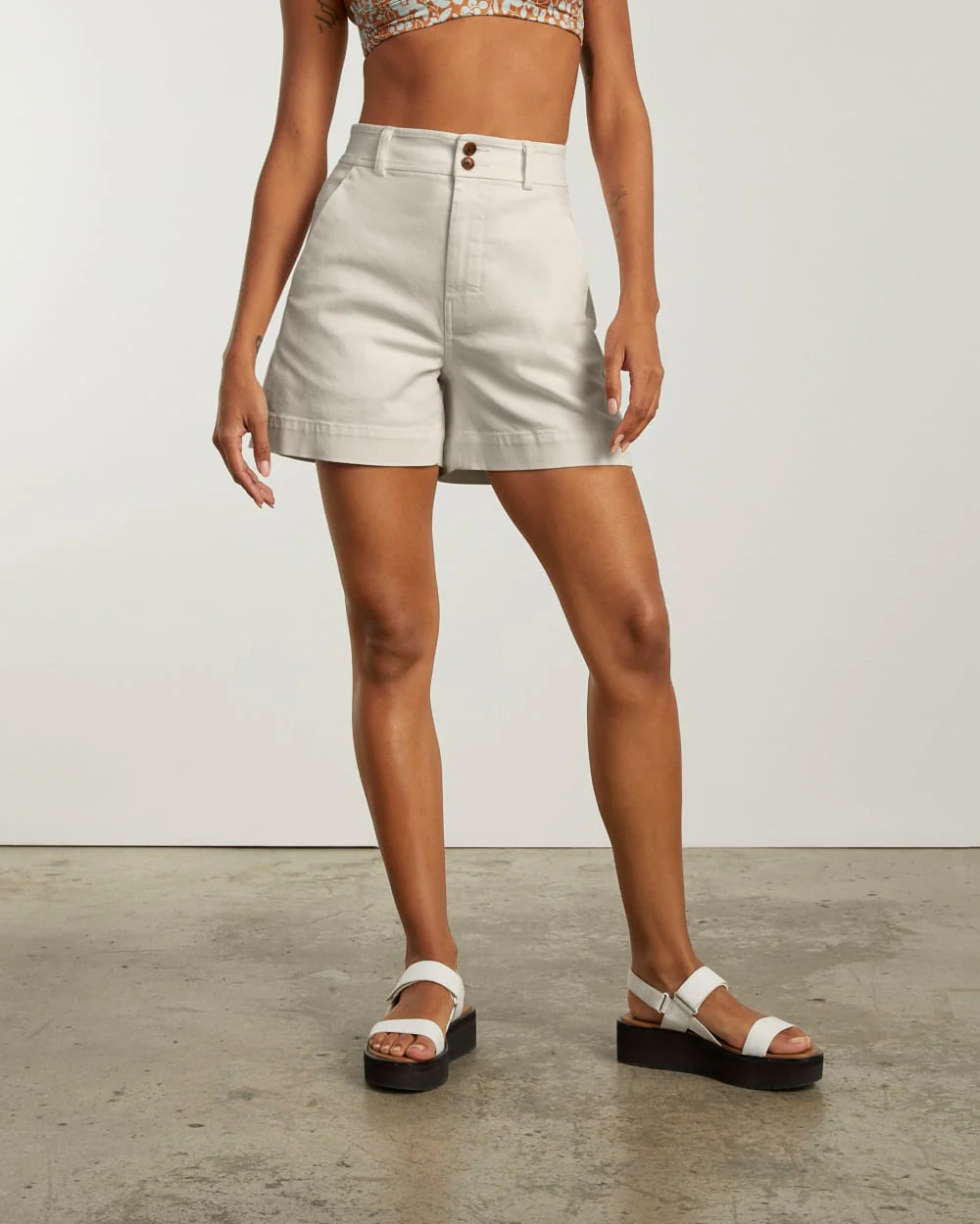 The Way-High® Twill Short | Bone