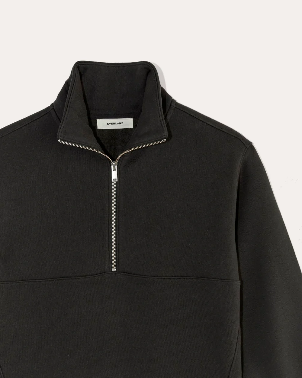 Luxe Fleece Half-Zip Sweatshirt | Black