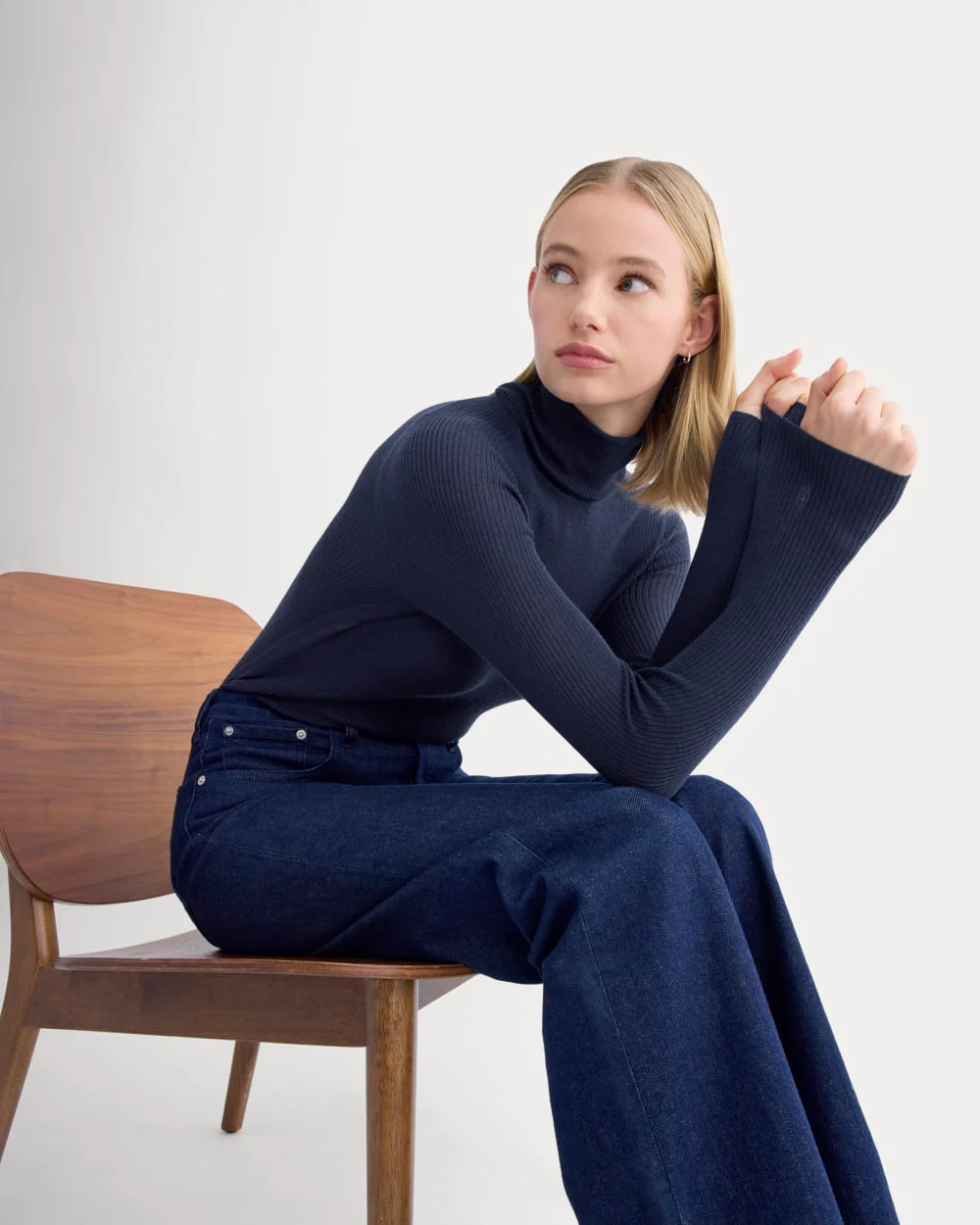 The Turtleneck in Ultrasoft Merino | Rich Navy
