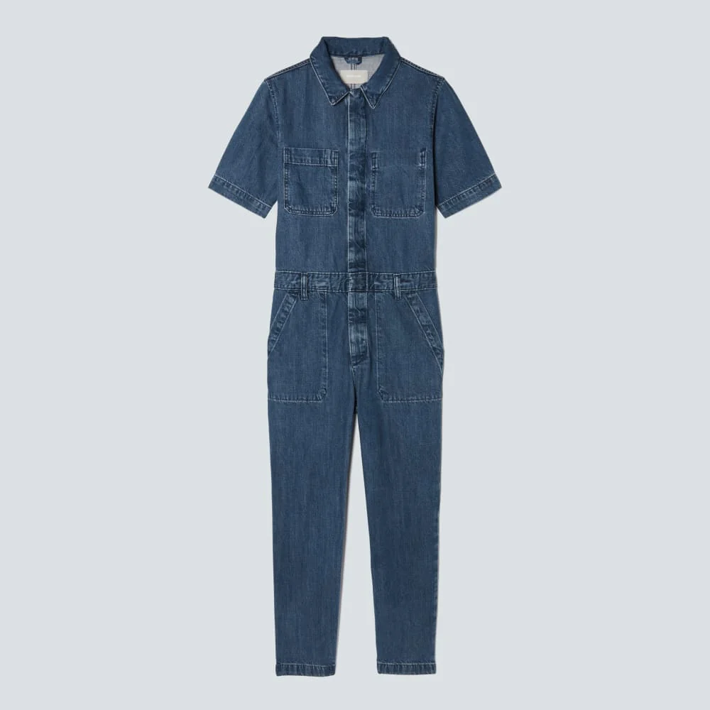 The Supersoft Jean Coverall | Work Blue
