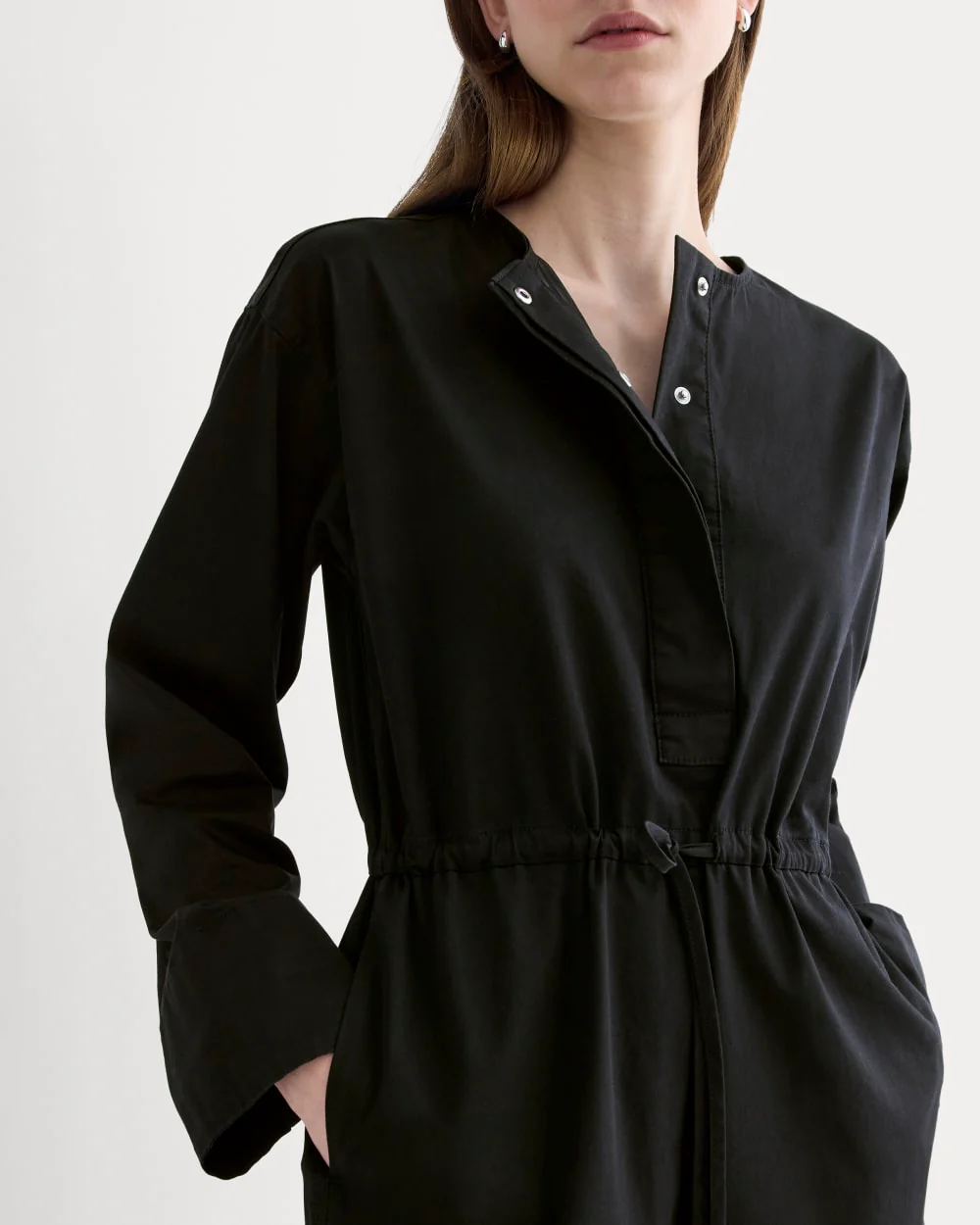 The Utility Drawstring Jumpsuit | Black
