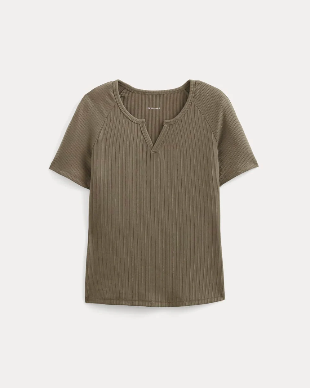 The Shimmy V-Neck Top | Taupe