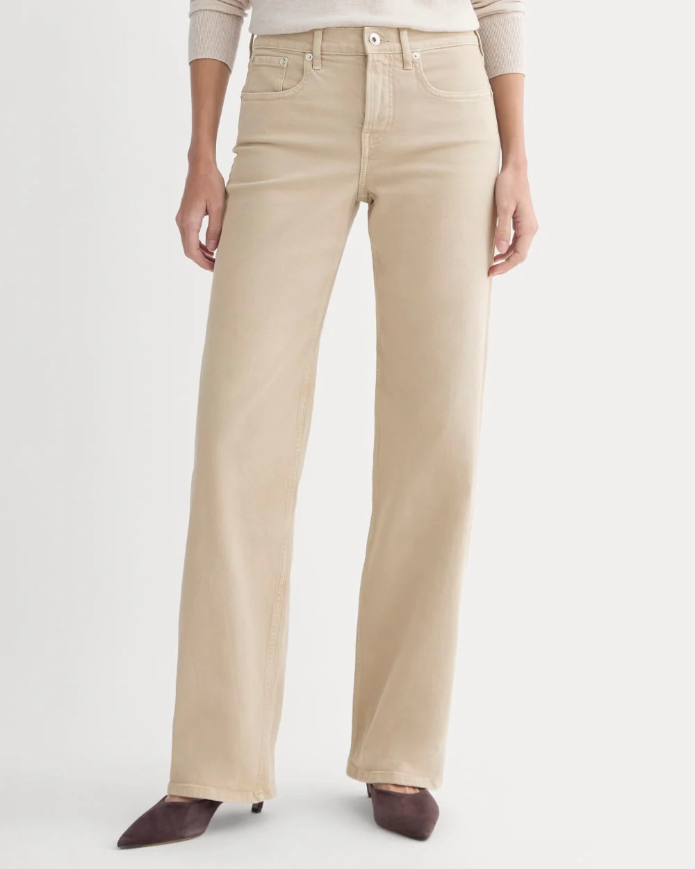 The Column Jean | Garment-Dyed Tan | 33 Inseam