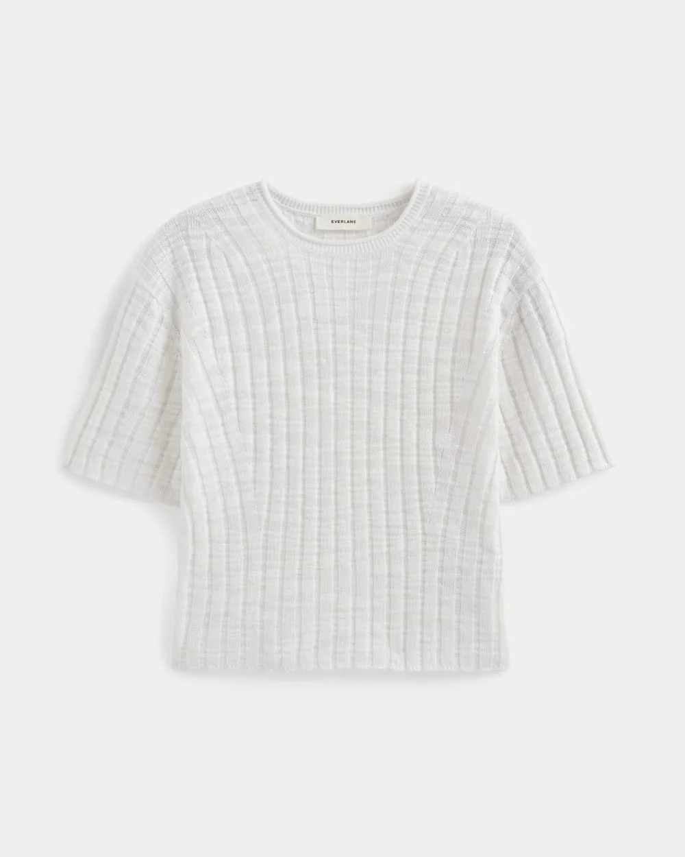 The Oversized Tee in Cotton Linen | White