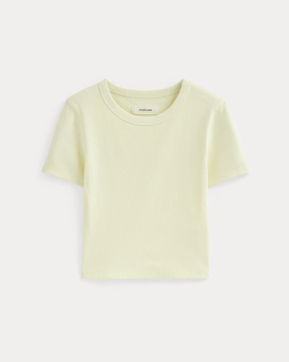 The ’90s Rib Tee | Light Yellow
