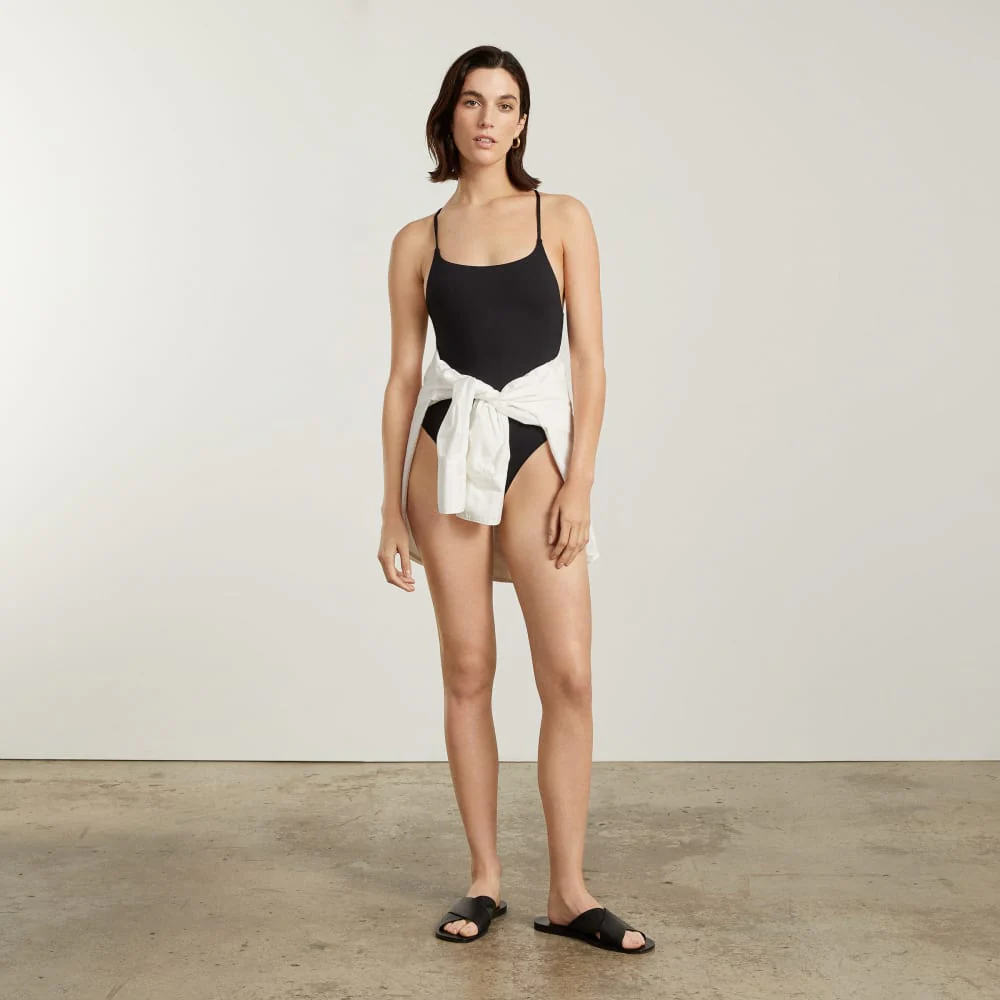The String One-Piece | Black