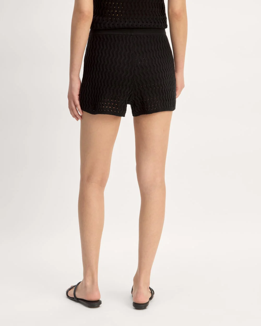 The Crochet Knit Short | Black