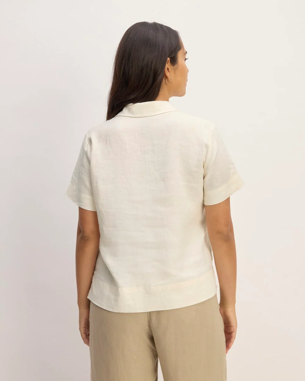 The Notch Shirt in Linen | Bone