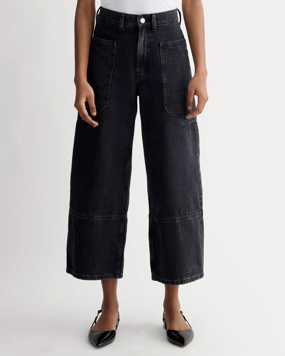 The Way-High® Gardener Cropped Jean | Washed Black