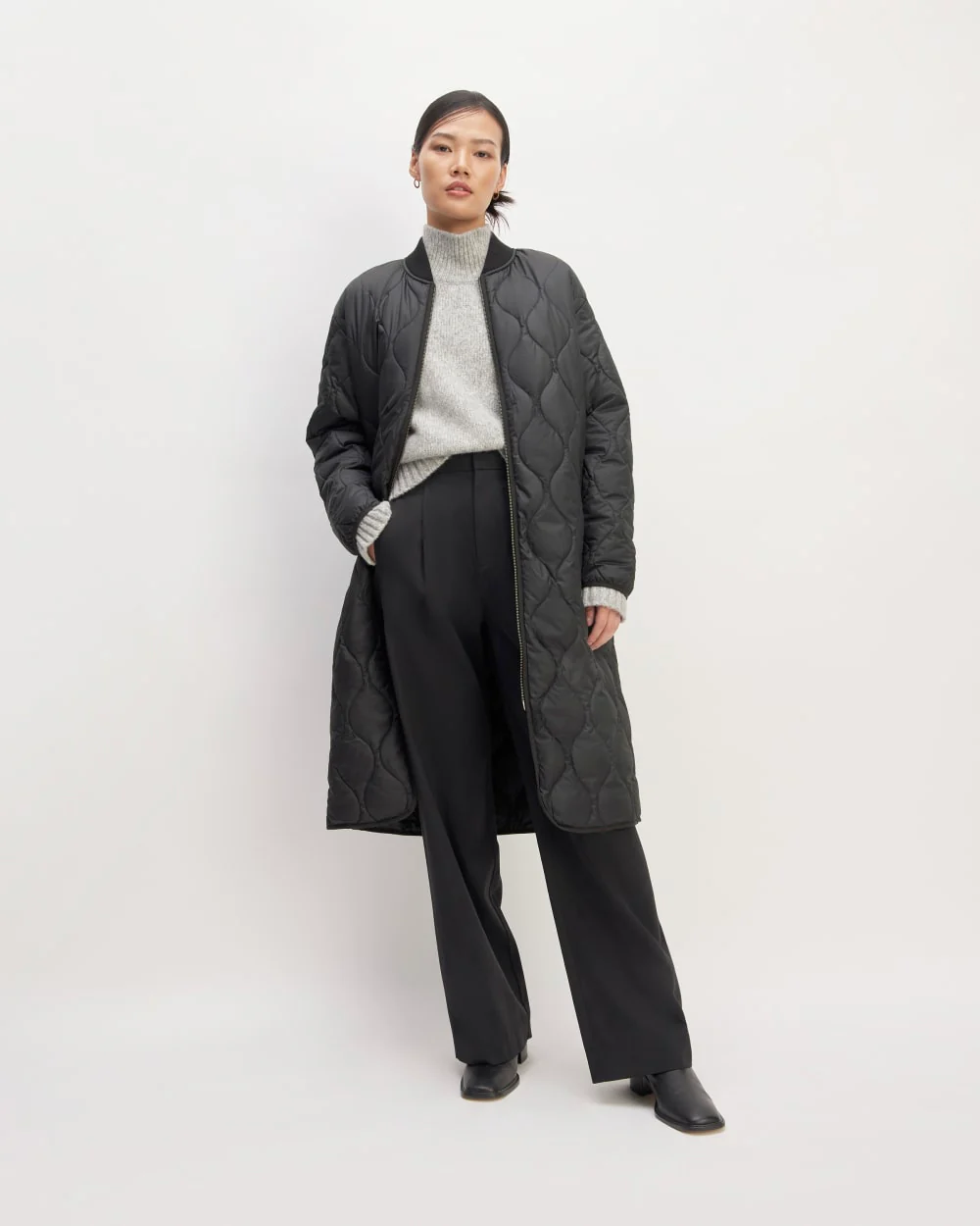 The ReNew Long Liner | Black