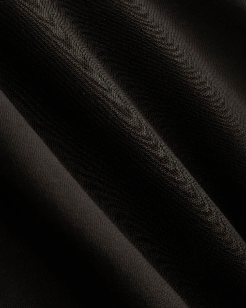 Luxe Fleece Full-Zip Cropped Hoodie | Black