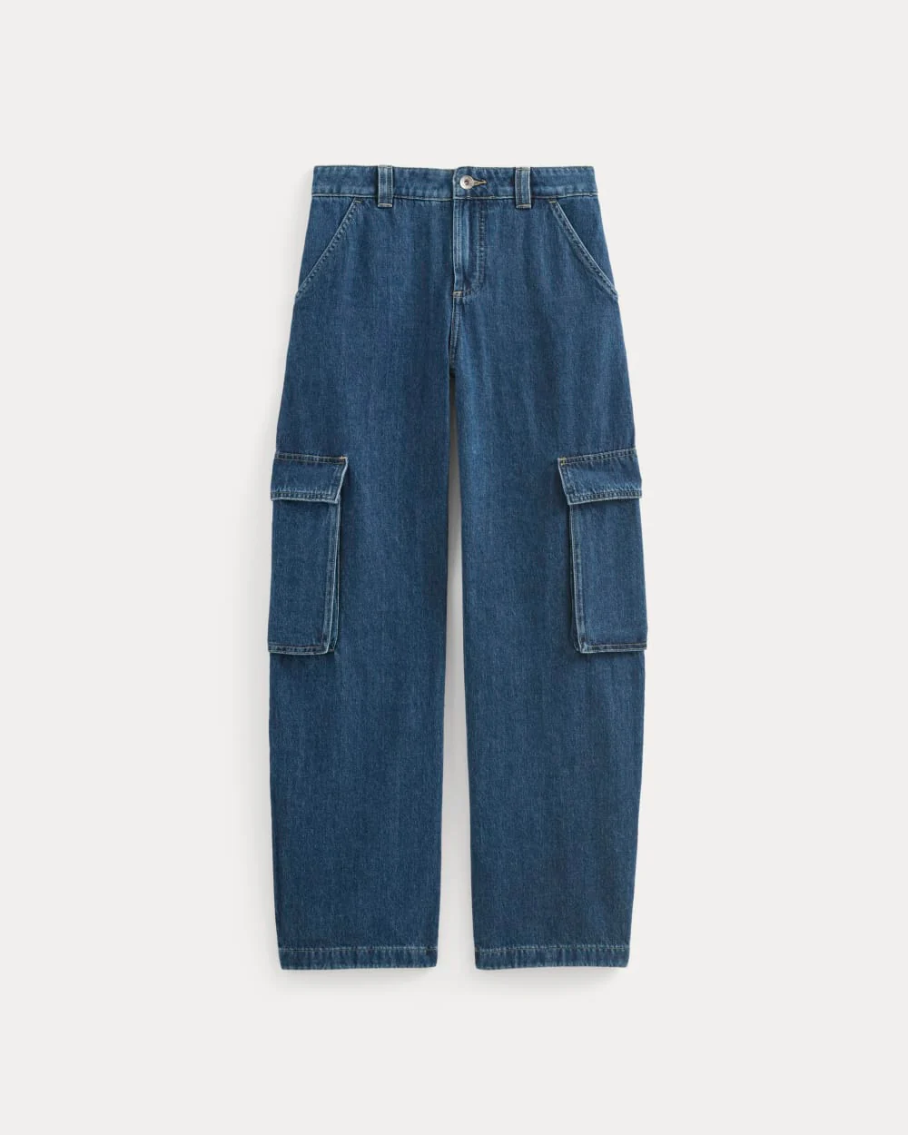 The Mid-Rise Cargo Jean | Tungsten Blue Stone