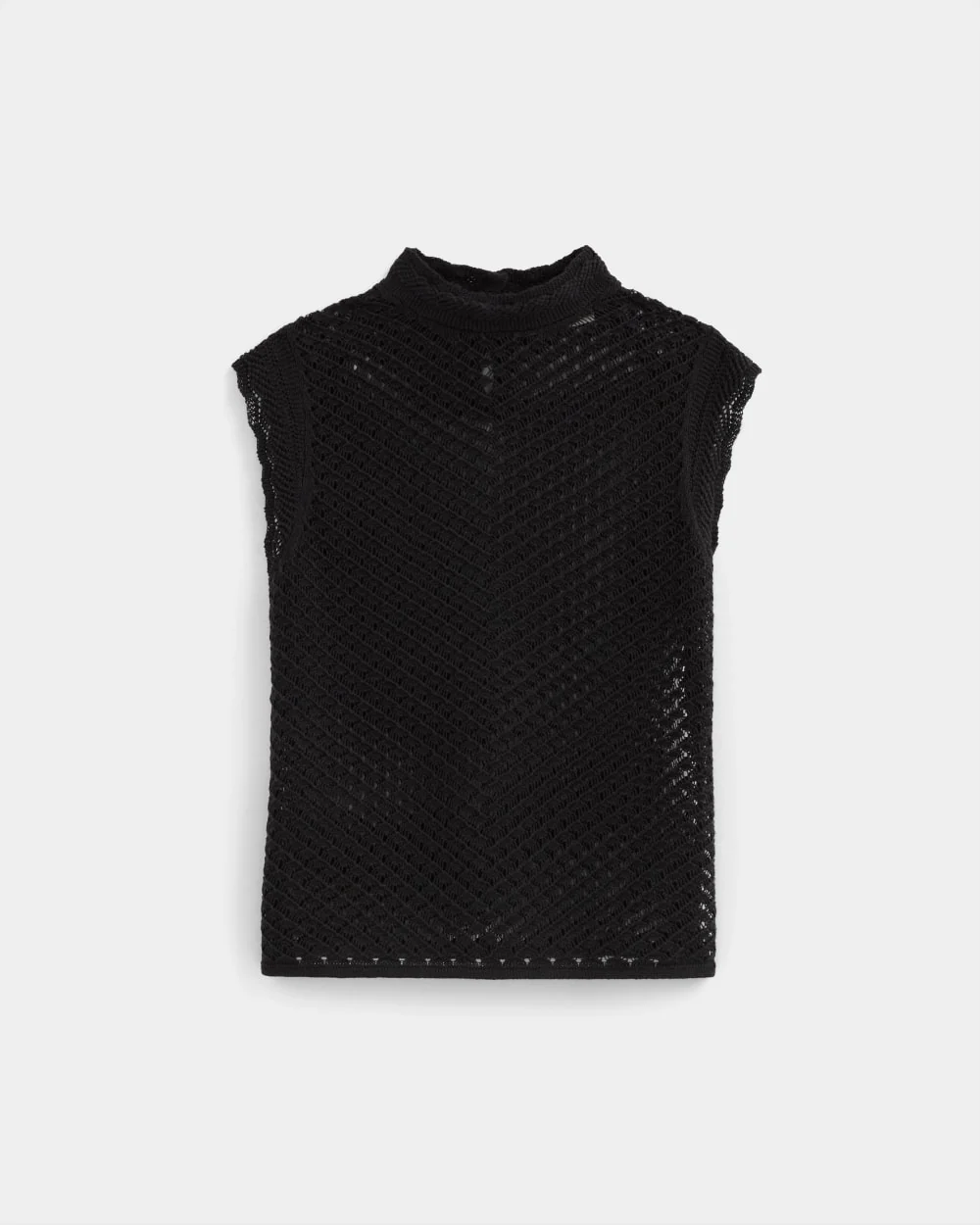 The Lace Knit Tank | Black