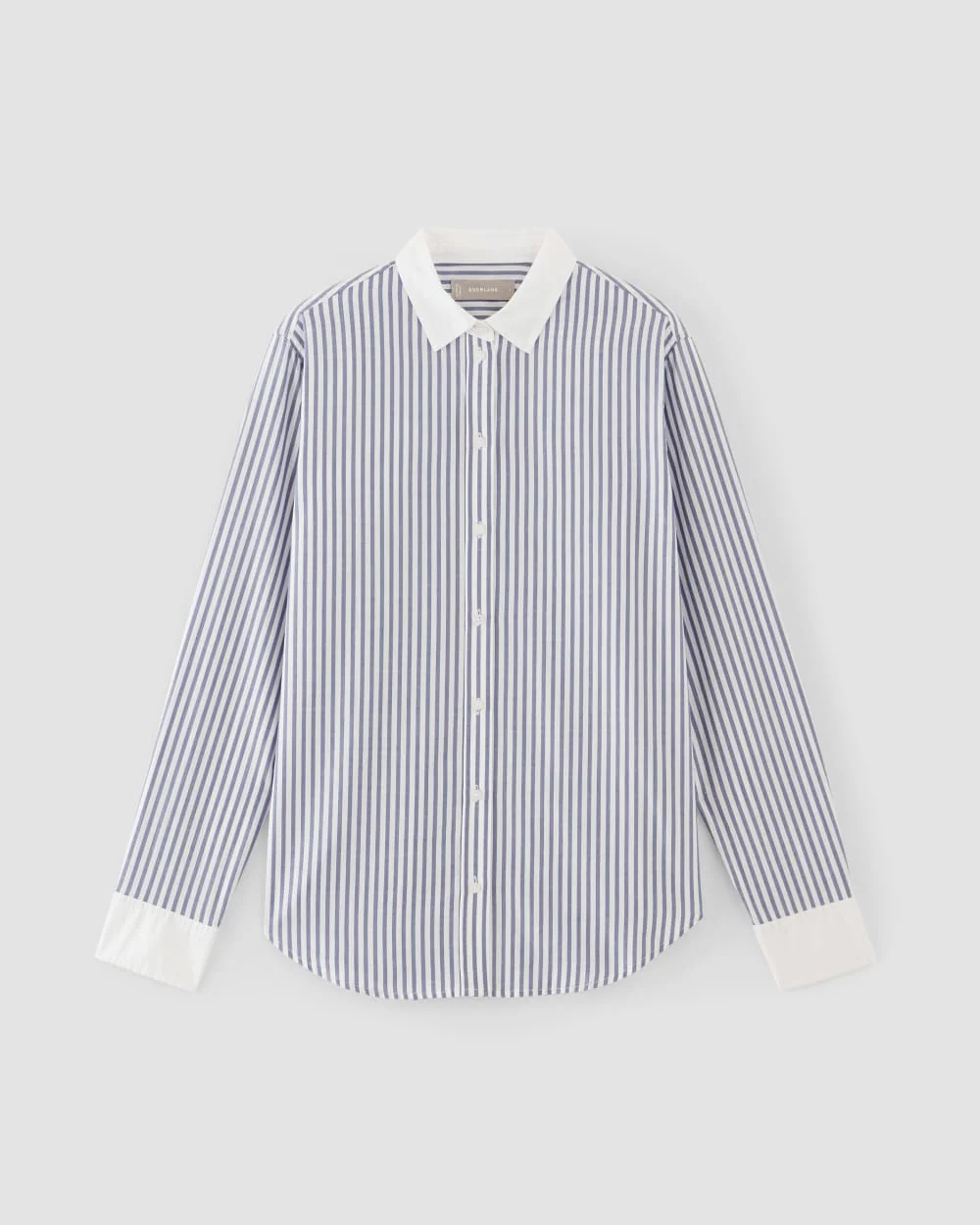 The Must-Have Shirt in Silky Cotton | Mariner Blue / White
