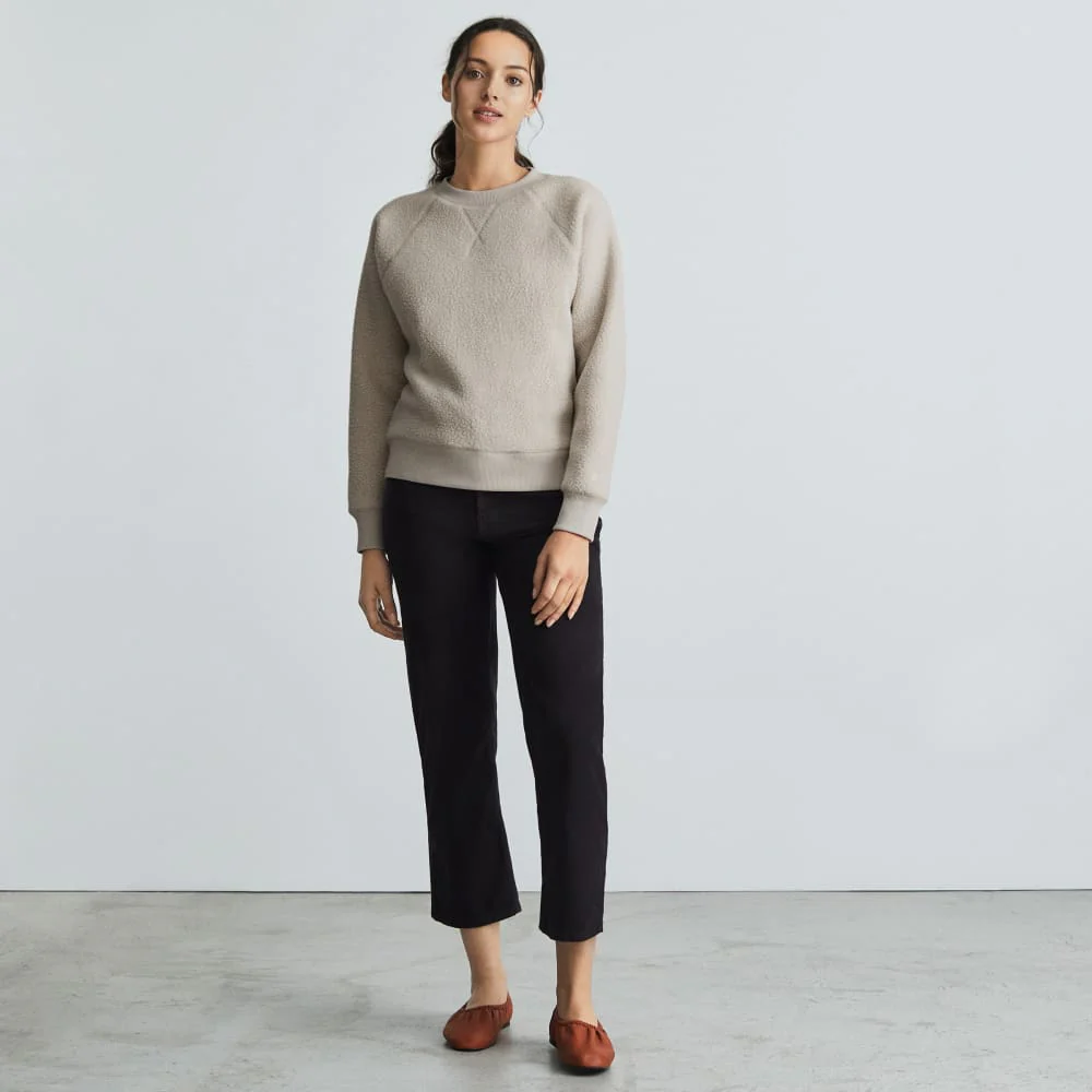 The ReNew Fleece Raglan Sweatshirt | Sandstone