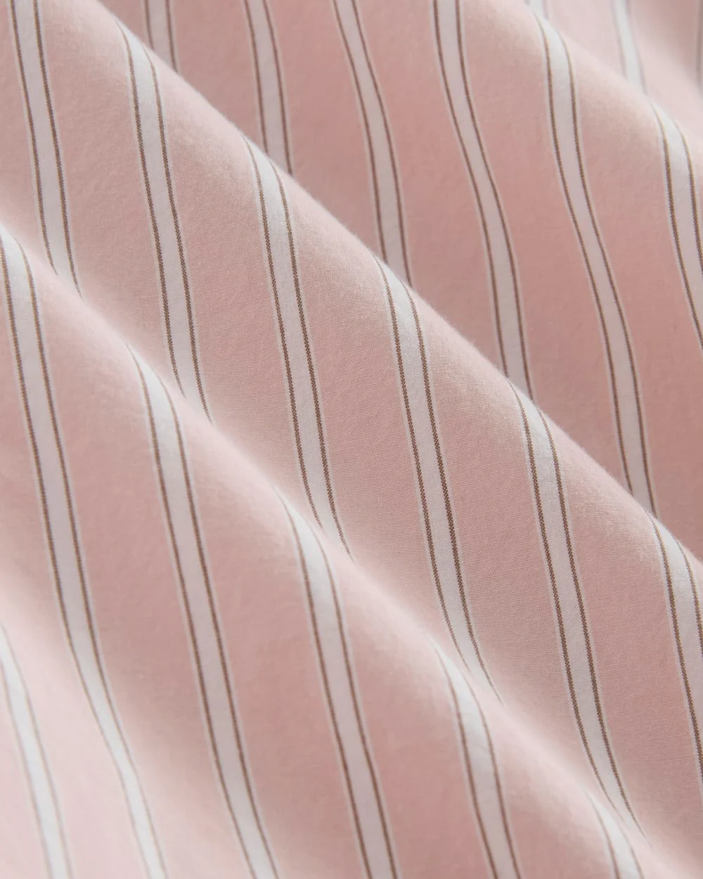 The Relaxed Shirt Dress in Ultrasoft Cotton | Pink / White