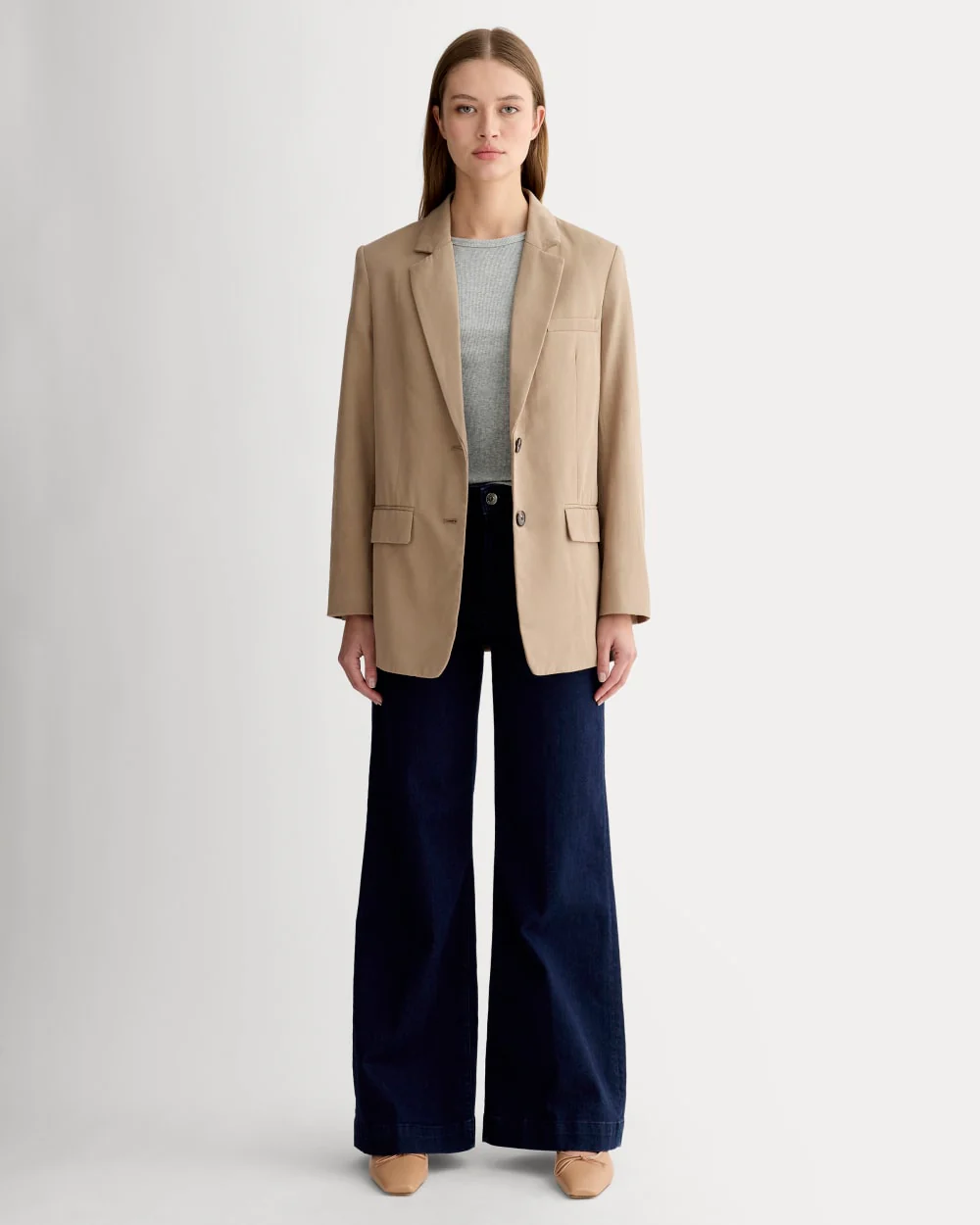 The Oversized Blazer in Buttersmooth | Ash Brown